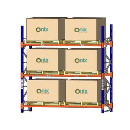Porta Pallet 2,00 x 2,30m com 03 Níveis (3000kg)