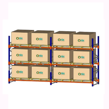 Porta Pallet Duplo 2,00 x 2,30m com 03 Níveis (6000kg)